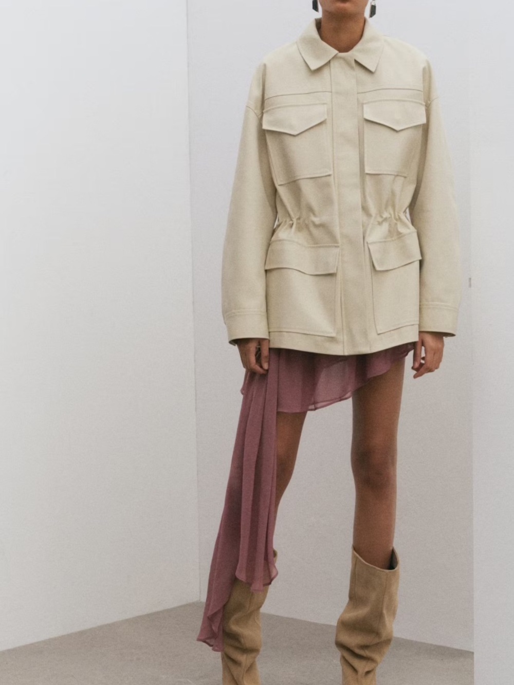 Mango Oversized Parka Sz M NWT